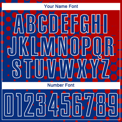 Custom Red Royal-White Sublimation Soccer Uniform Jersey