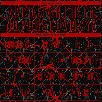 Custom Black Red Sublimation Soccer Uniform Jersey