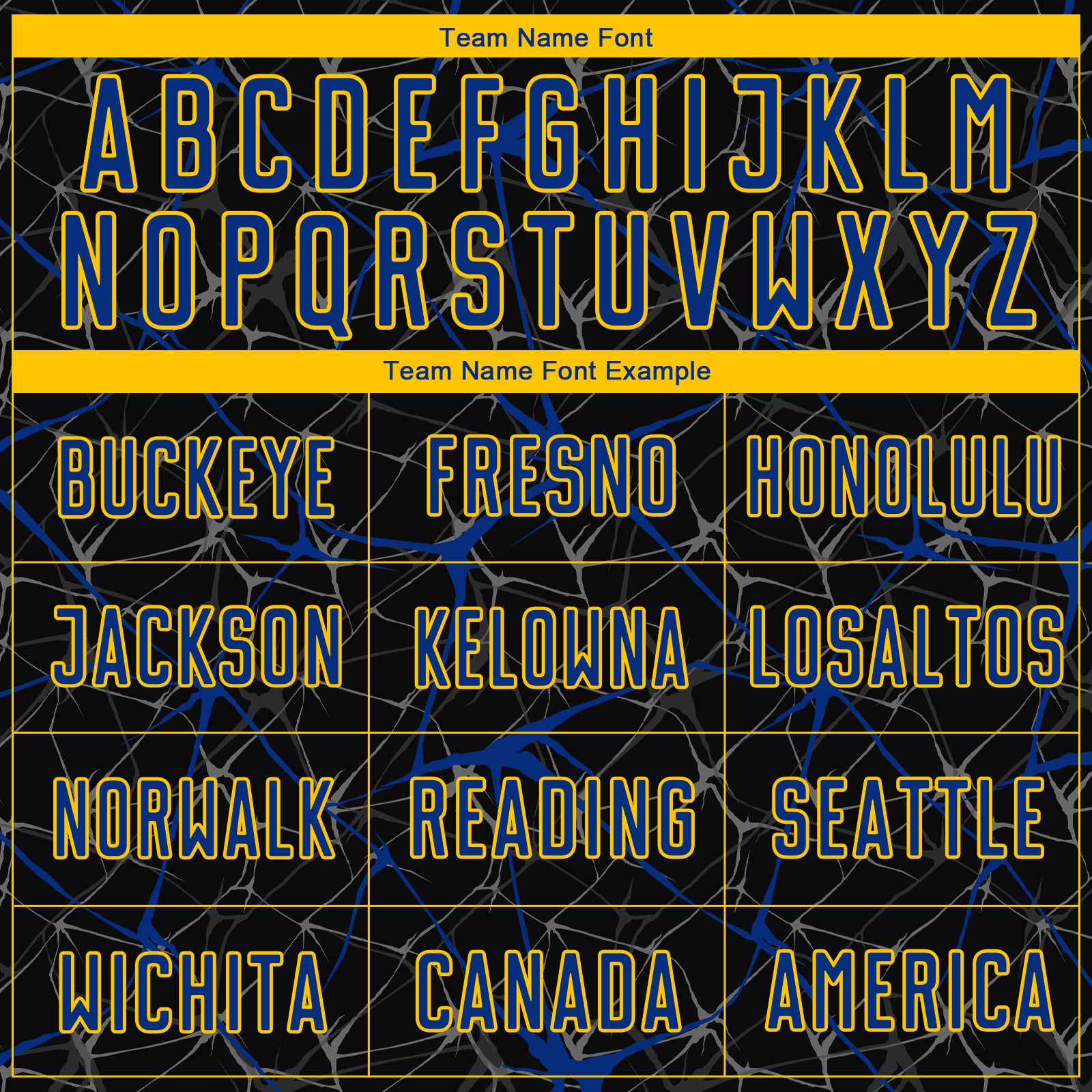 Custom Black Royal-Yellow Sublimation Soccer Uniform Jersey