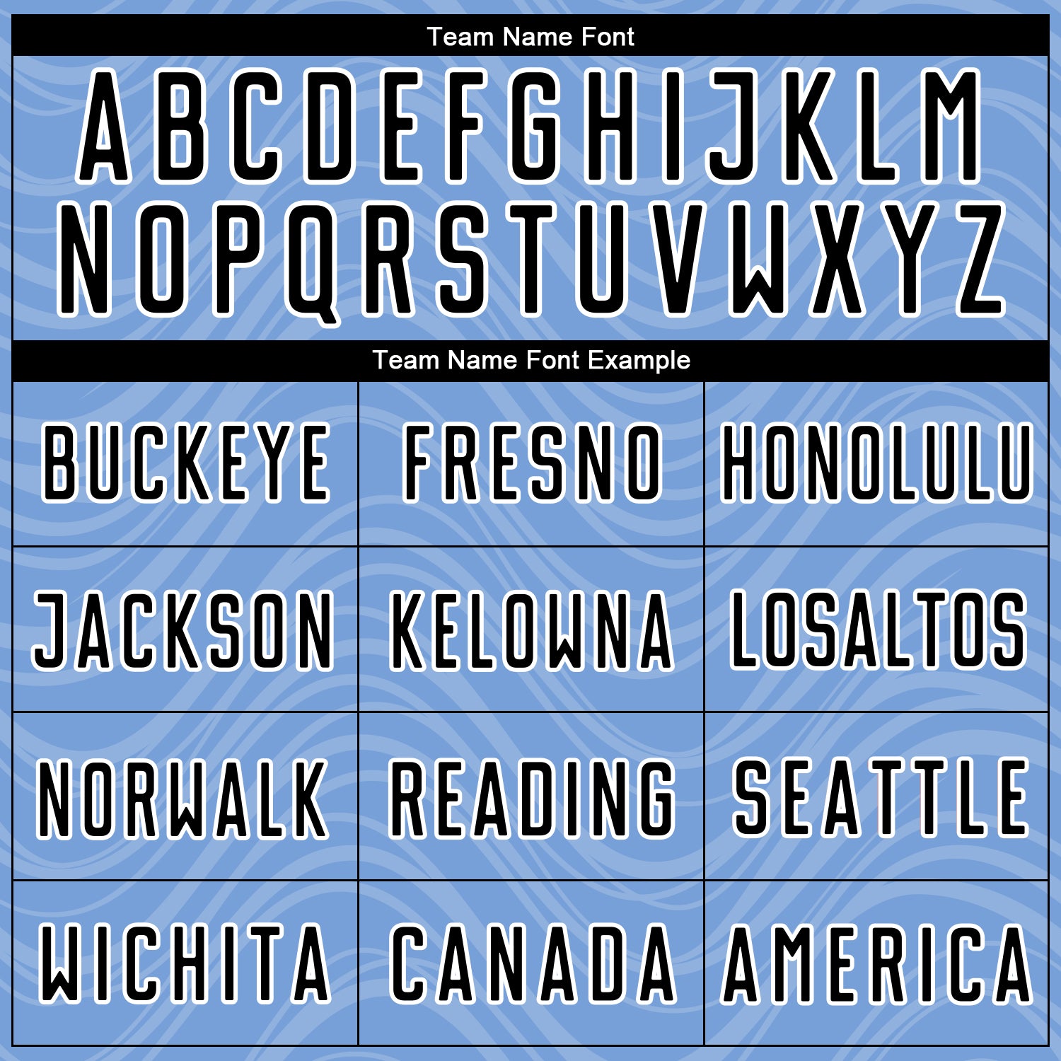 Custom Light Blue Black-White Wavy Lines Sublimation Soccer Uniform Jersey