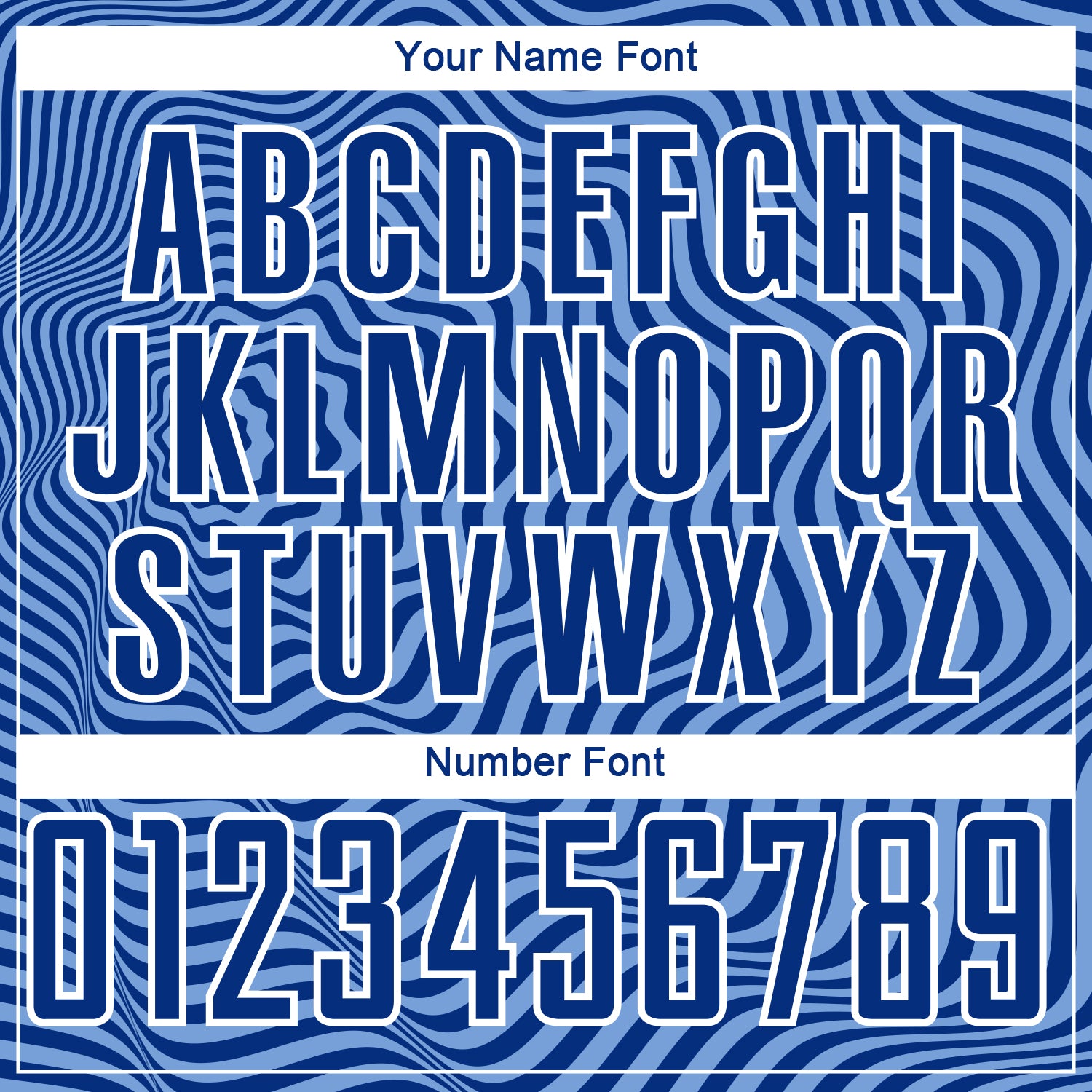 Custom Royal Light Blue-White Wavy Lines Sublimation Soccer Uniform Jersey