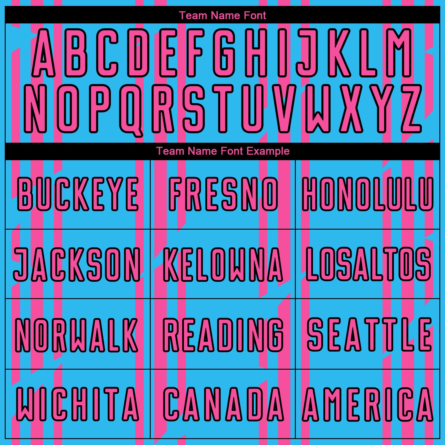 Custom Sky Blue Pink-Black Pinstripe Sublimation Soccer Uniform Jersey