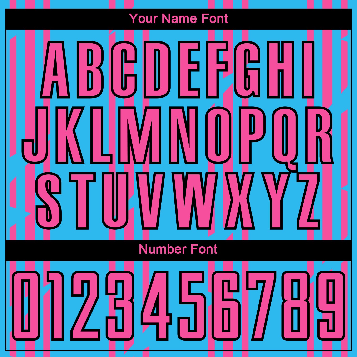 Custom Sky Blue Pink-Black Pinstripe Sublimation Soccer Uniform Jersey