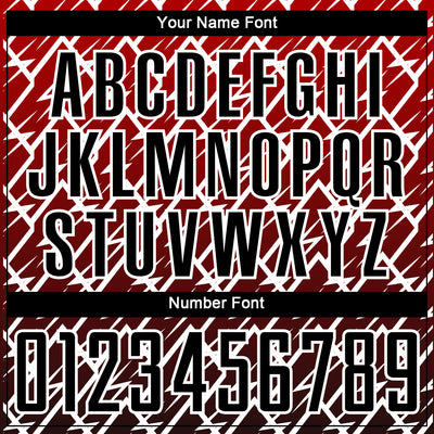 Custom Red Black-White Lightning Sublimation Soccer Uniform Jersey