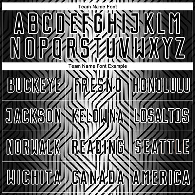 Custom Black White Lines Sublimation Soccer Uniform Jersey