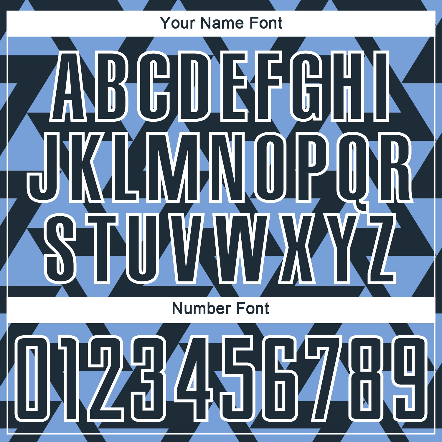 Custom Navy Light Blue-White Abstract Geometric Triangles Sublimation Soccer Uniform Jersey