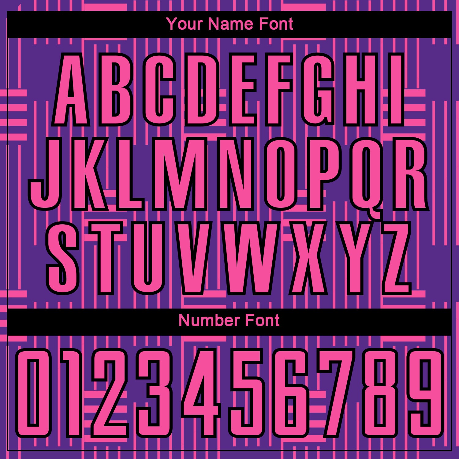 Custom Purple Pink-Black Lines Sublimation Soccer Uniform Jersey