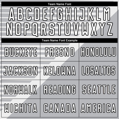 Custom Gray White-Black Stripes Sublimation Soccer Uniform Jersey