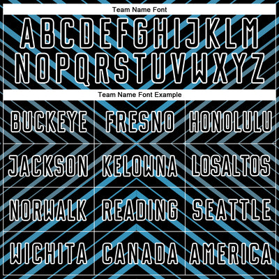 Custom Black Panther Blue-White Stripes Sublimation Soccer Uniform Jersey