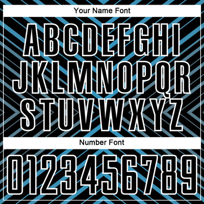 Custom Black Panther Blue-White Stripes Sublimation Soccer Uniform Jersey