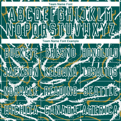 Custom Midnight Green White Curved And Wavy Lines Sublimation Soccer Uniform Jersey