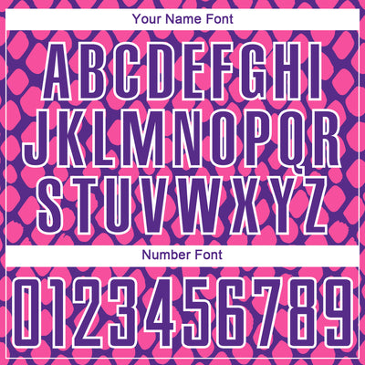 Custom Pink Purple-White Snake Skin Sublimation Soccer Uniform Jersey