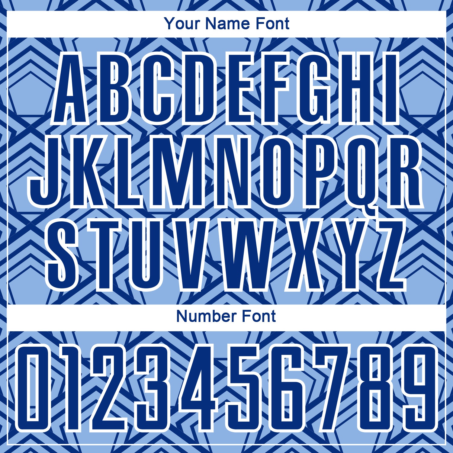 Custom Light Blue Royal-White Geometric Pattern Sublimation Soccer Uniform Jersey