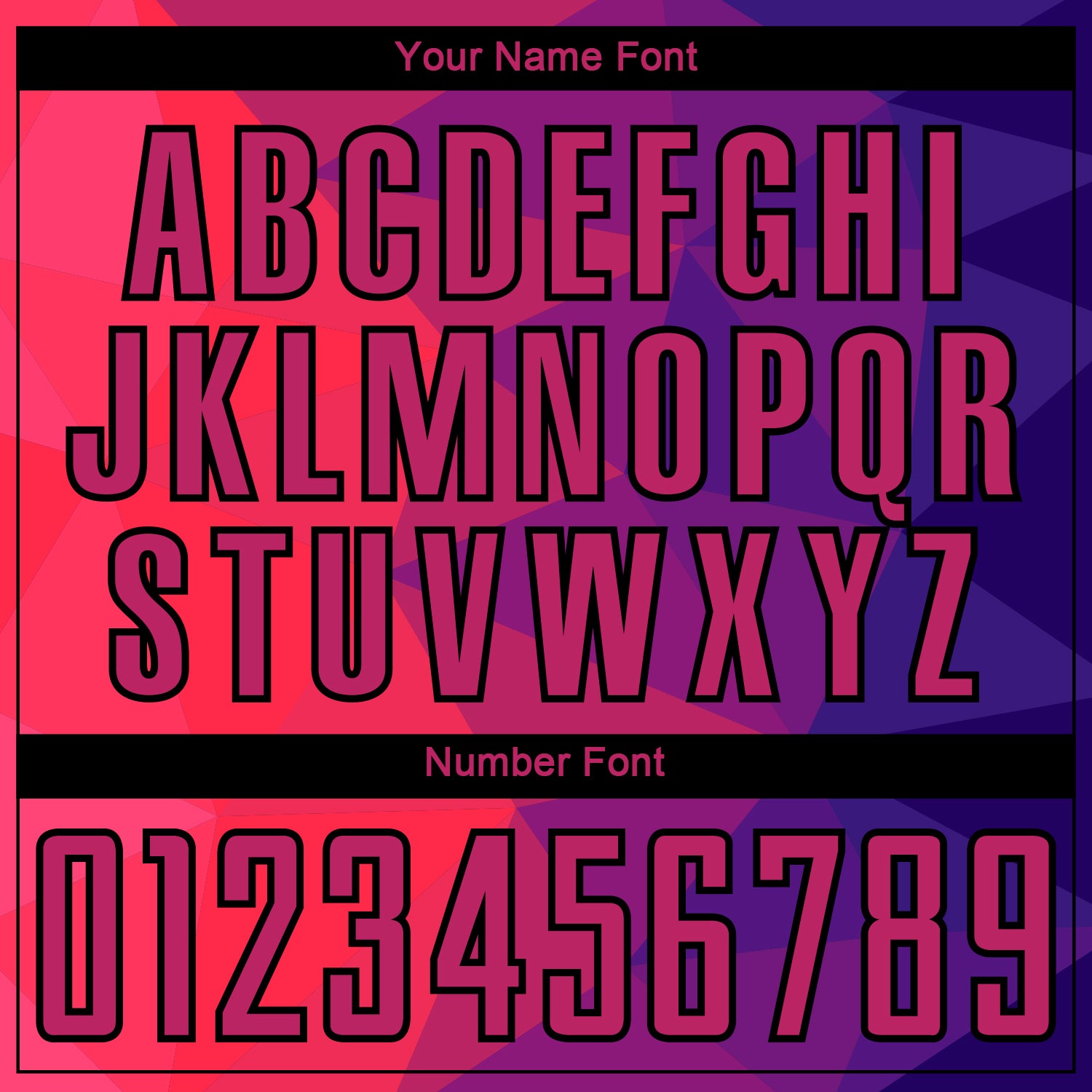 Custom Purple Red-Black Geometric Shapes Sublimation Soccer Uniform Jersey