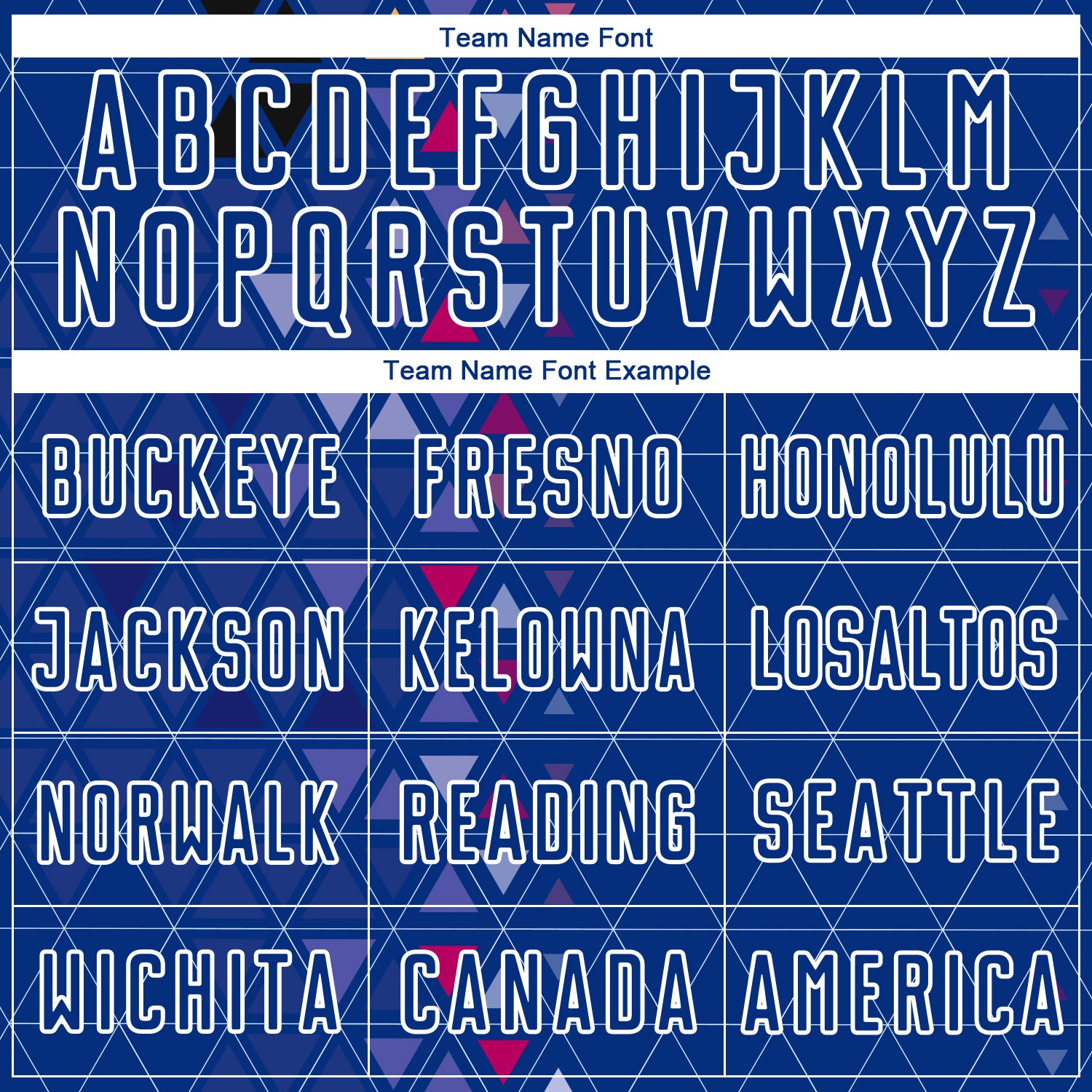 Custom Royal White Geometric Triangle Sublimation Soccer Uniform Jersey