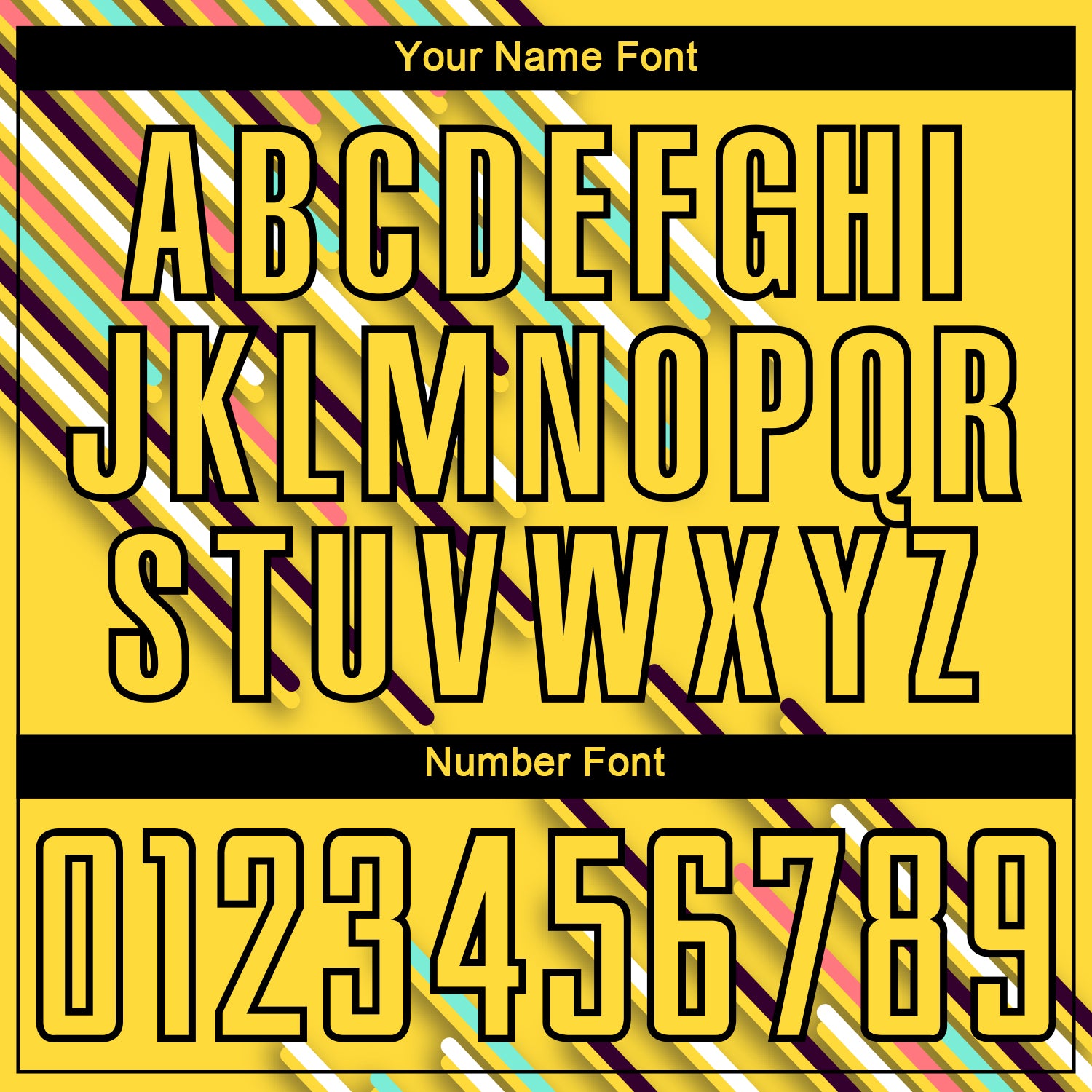 Custom Yellow Black Lines Sublimation Soccer Uniform Jersey