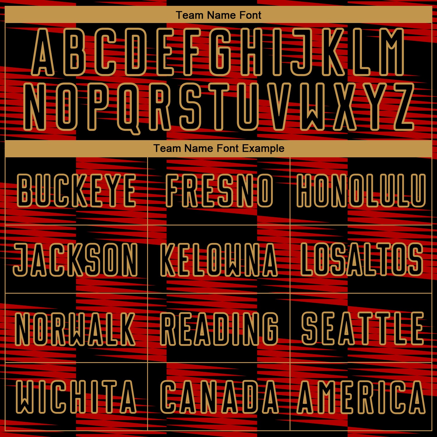 Custom Black Red-Old Gold Lines Sublimation Soccer Uniform Jersey