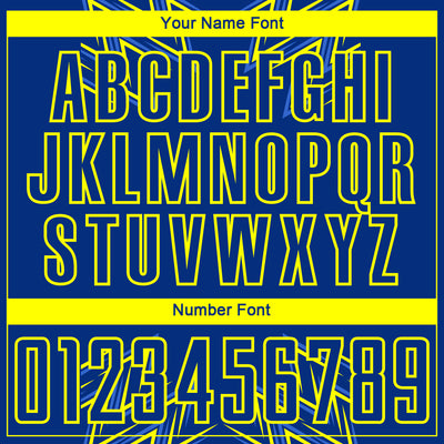 Custom Royal Neon Yellow Geometric Shapes Sublimation Soccer Uniform Jersey