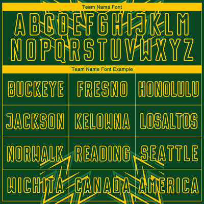 Custom Green Yellow Geometric Shapes Sublimation Soccer Uniform Jersey