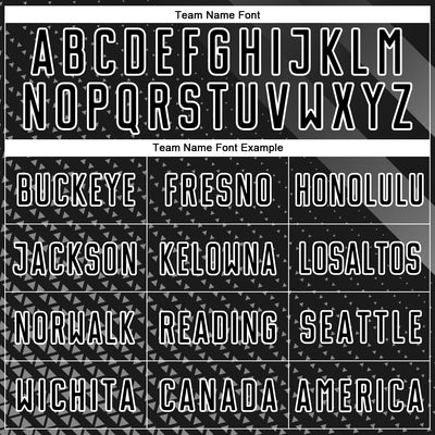 Custom Black White Geometric Shapes Sublimation Soccer Uniform Jersey