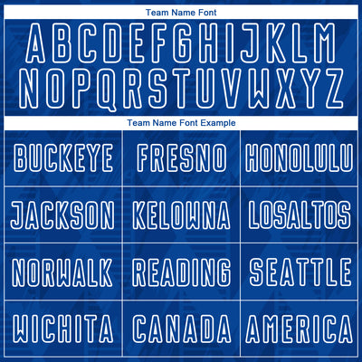 Custom Royal White Geometric Shapes Sublimation Soccer Uniform Jersey