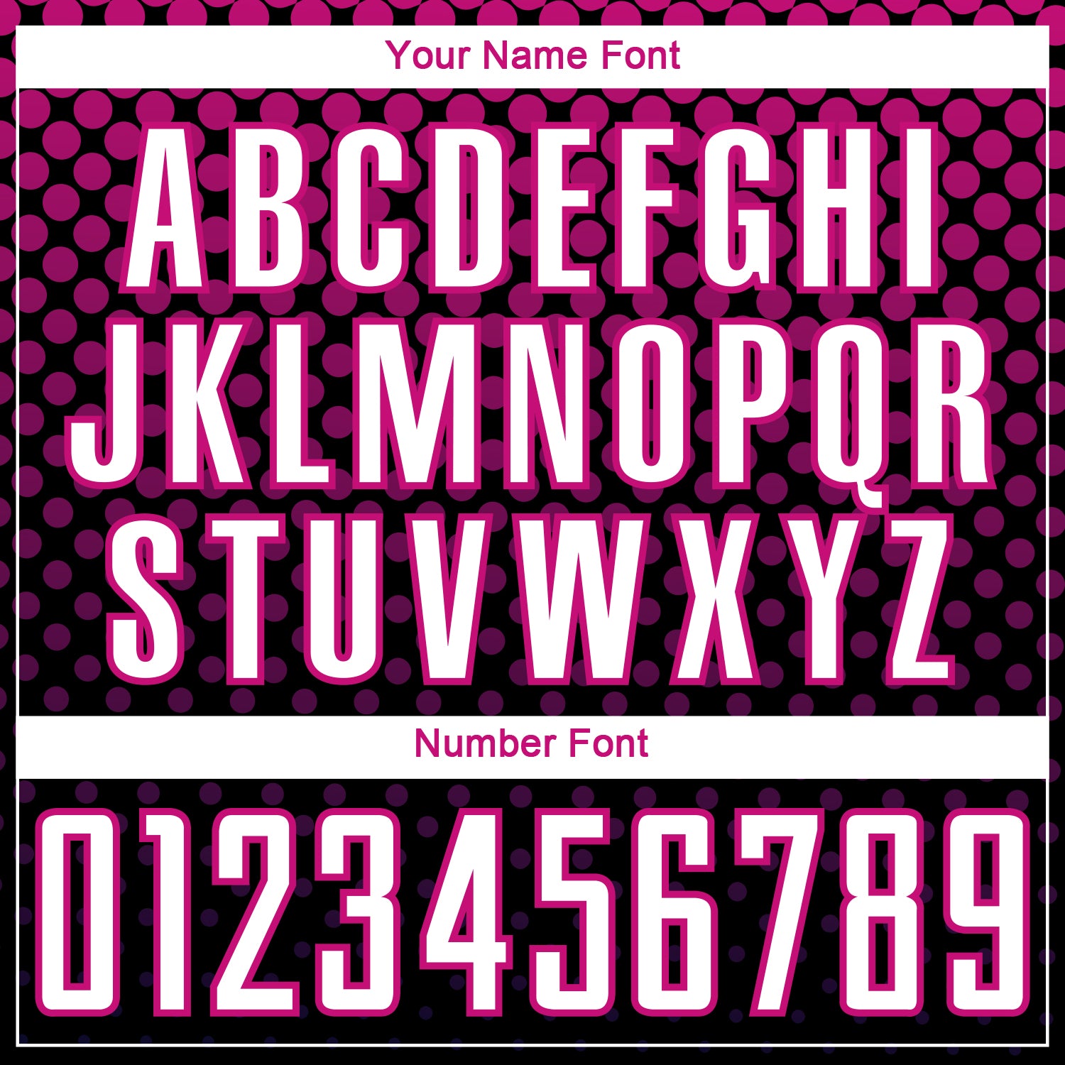 Custom Black White-Deep Pink Halftone Dots Sublimation Soccer Uniform Jersey