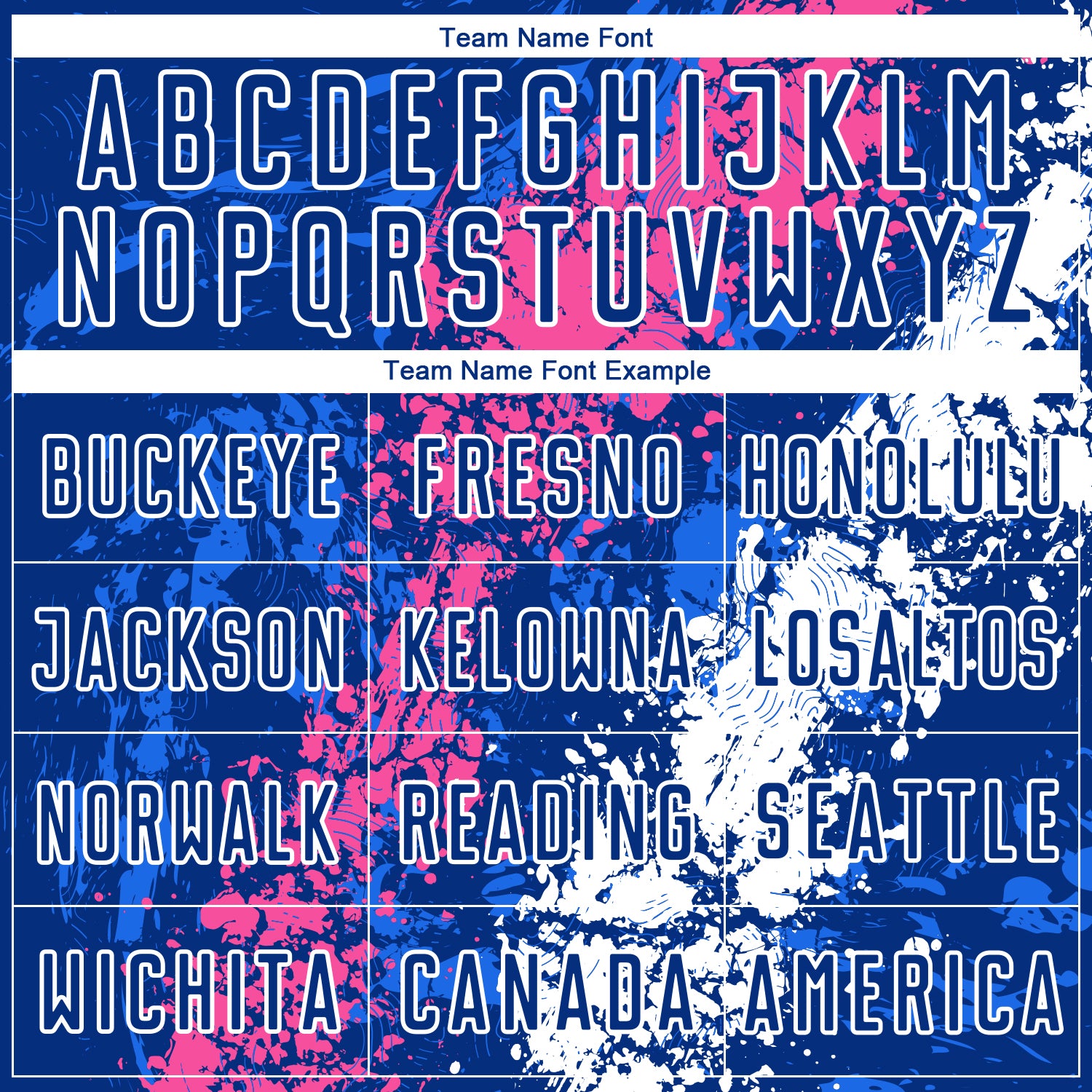 Custom Royal Pink-White Dripping Splatter Art Sublimation Soccer Uniform Jersey