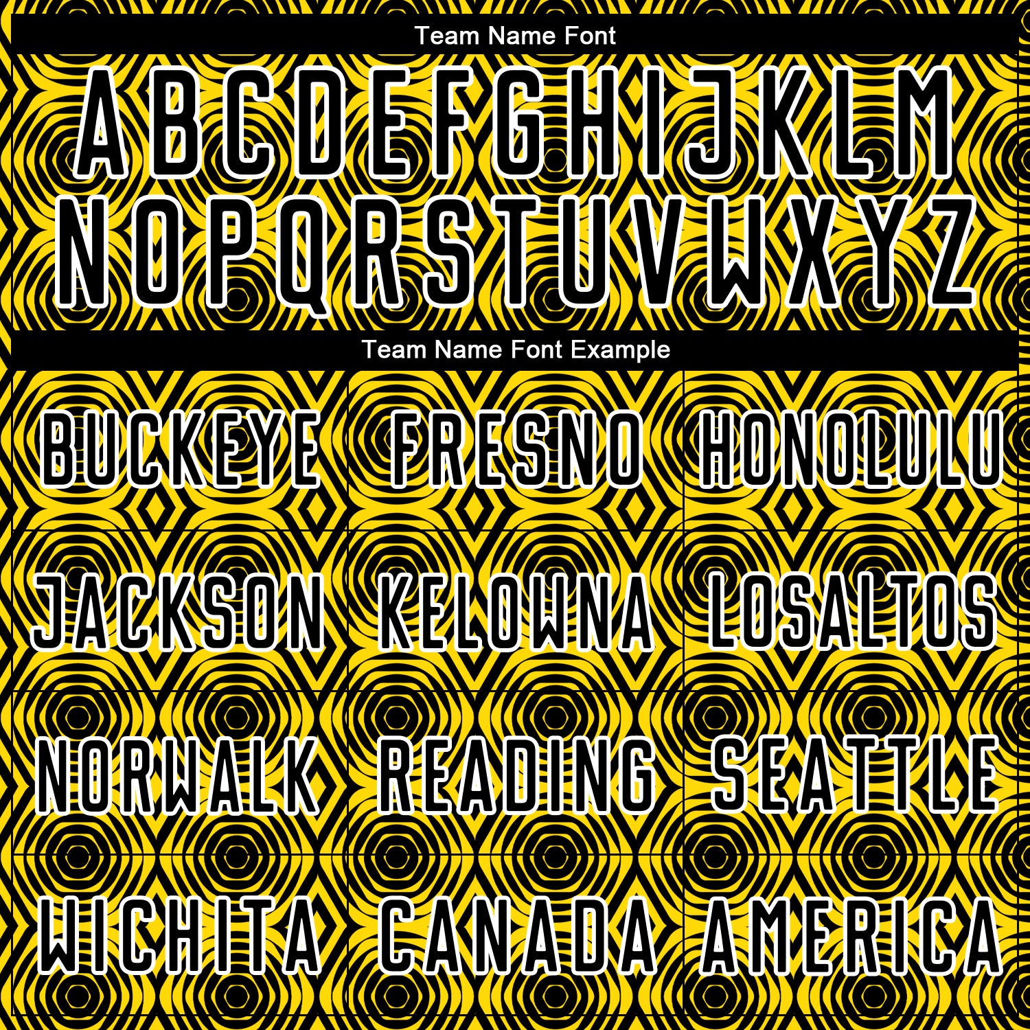 Custom Yellow Black-White Geometric Shapes Sublimation Soccer Uniform Jersey