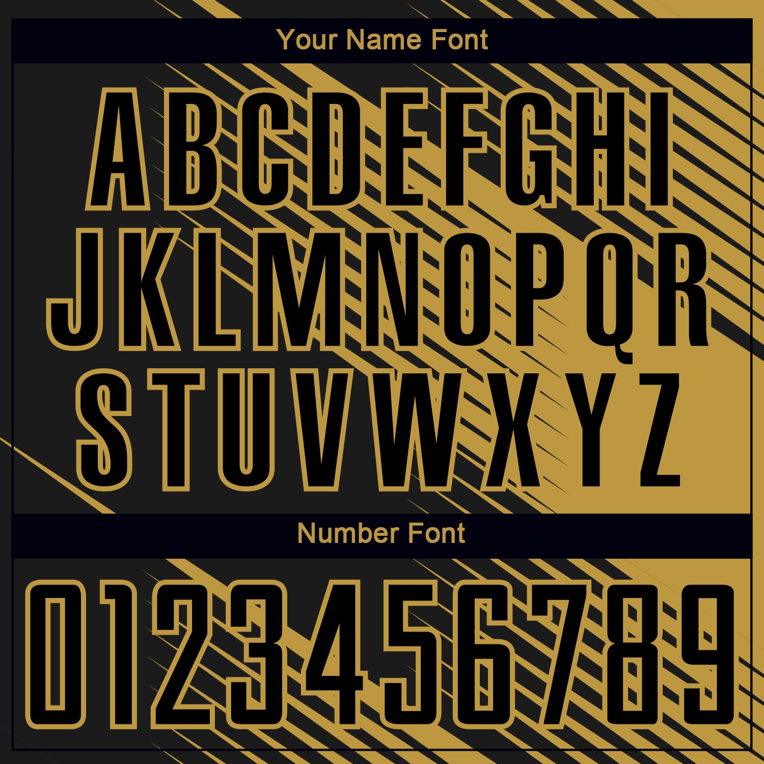 Custom Black Old Gold Line Sublimation Soccer Uniform Jersey