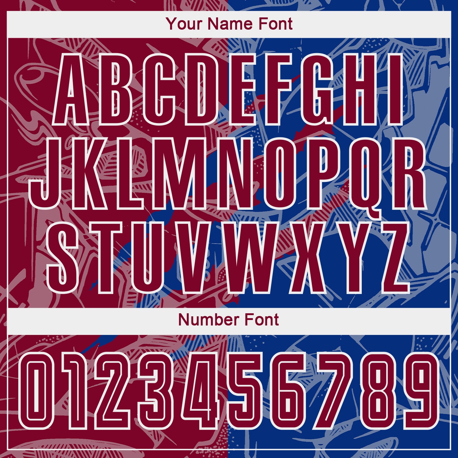 Custom Graffiti Pattern Maroon-Royal Scratch Sublimation Soccer Uniform Jersey