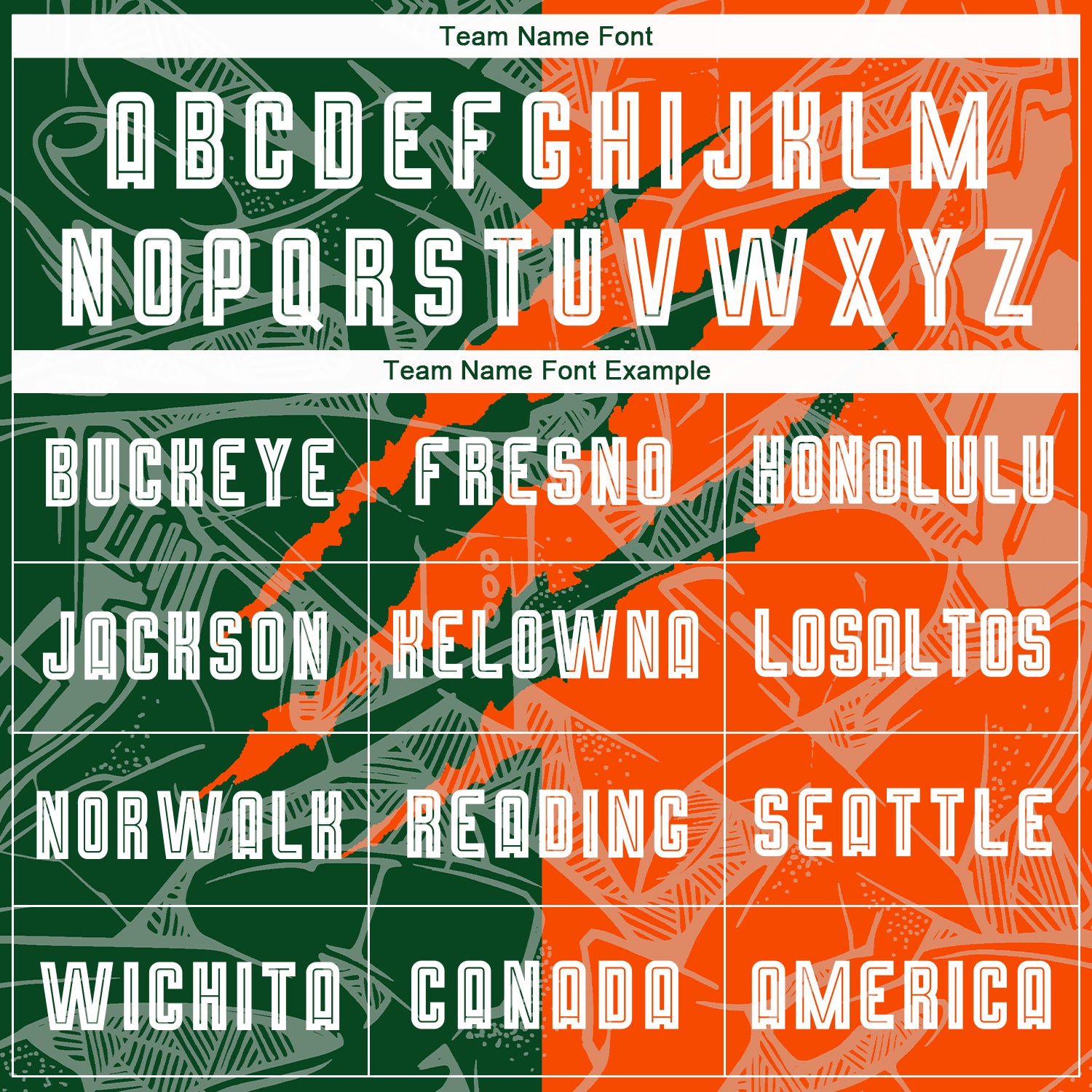 Custom Graffiti Pattern Green-Orange Scratch Sublimation Soccer Uniform Jersey