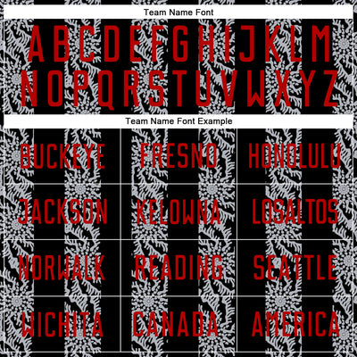 Custom Black Red-Gray Abstract Shape Sublimation Soccer Uniform Jersey