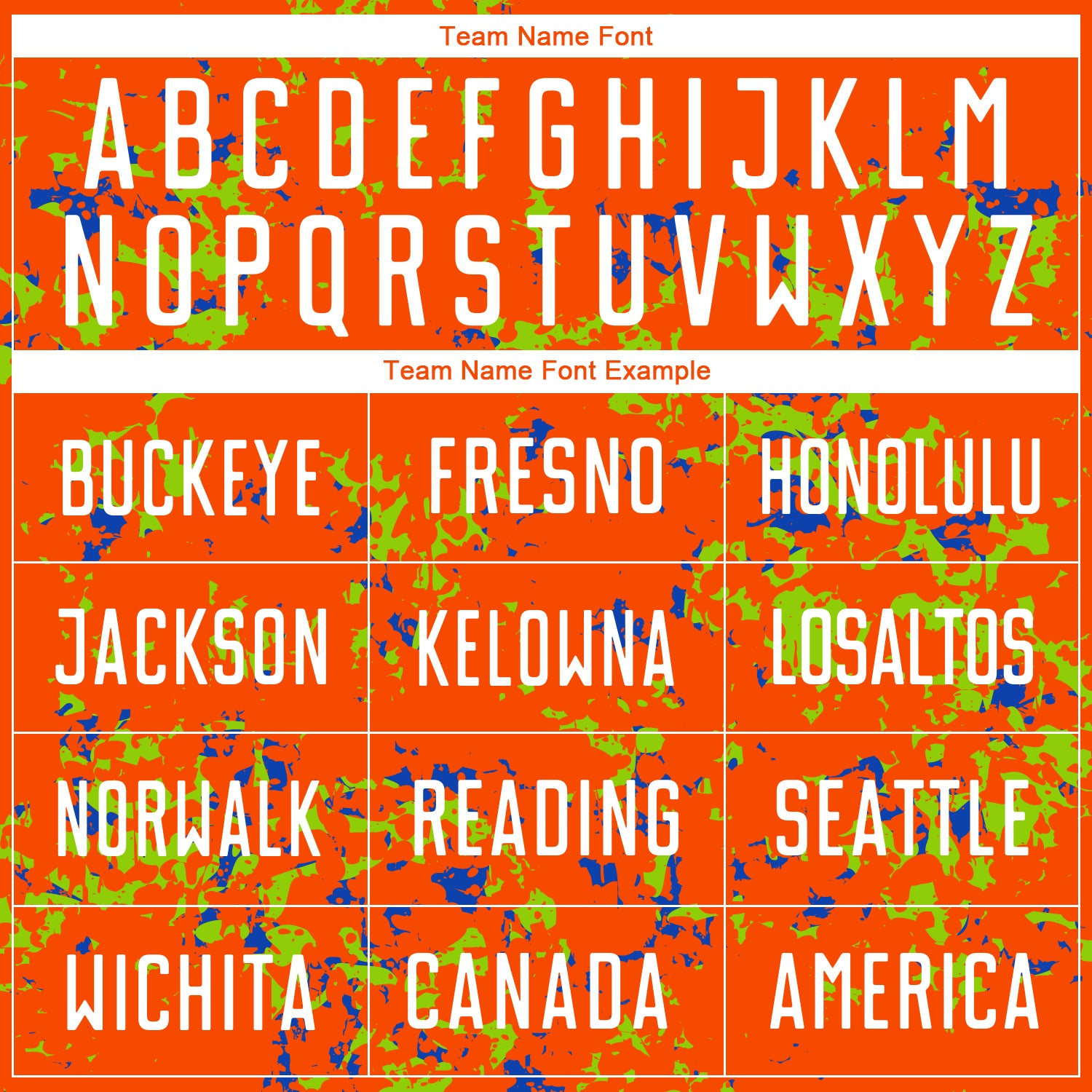 Custom Orange Neon Green-Thunder Blue Abstract Fragment Art Sublimation Soccer Uniform Jersey