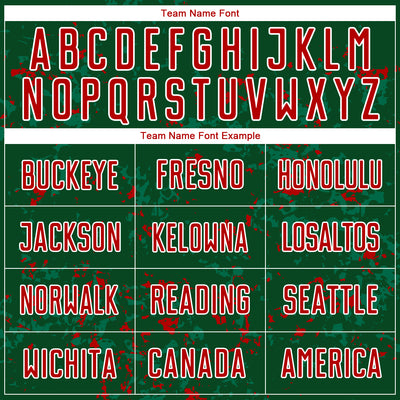 Custom Green Red-Kelly Green Abstract Fragment Art Sublimation Soccer Uniform Jersey