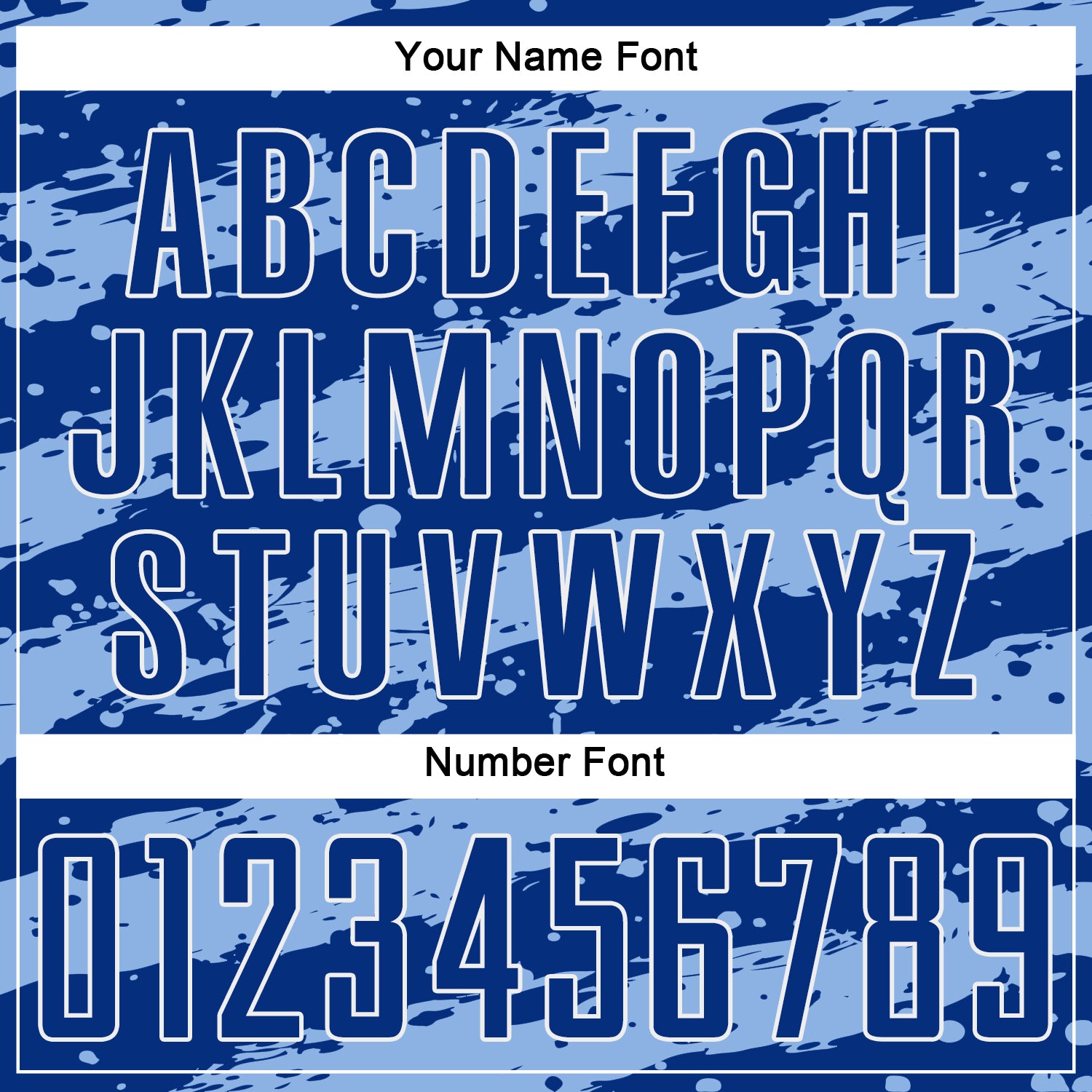 Custom Royal Light Blue-White Splash Sublimation Soccer Uniform Jersey