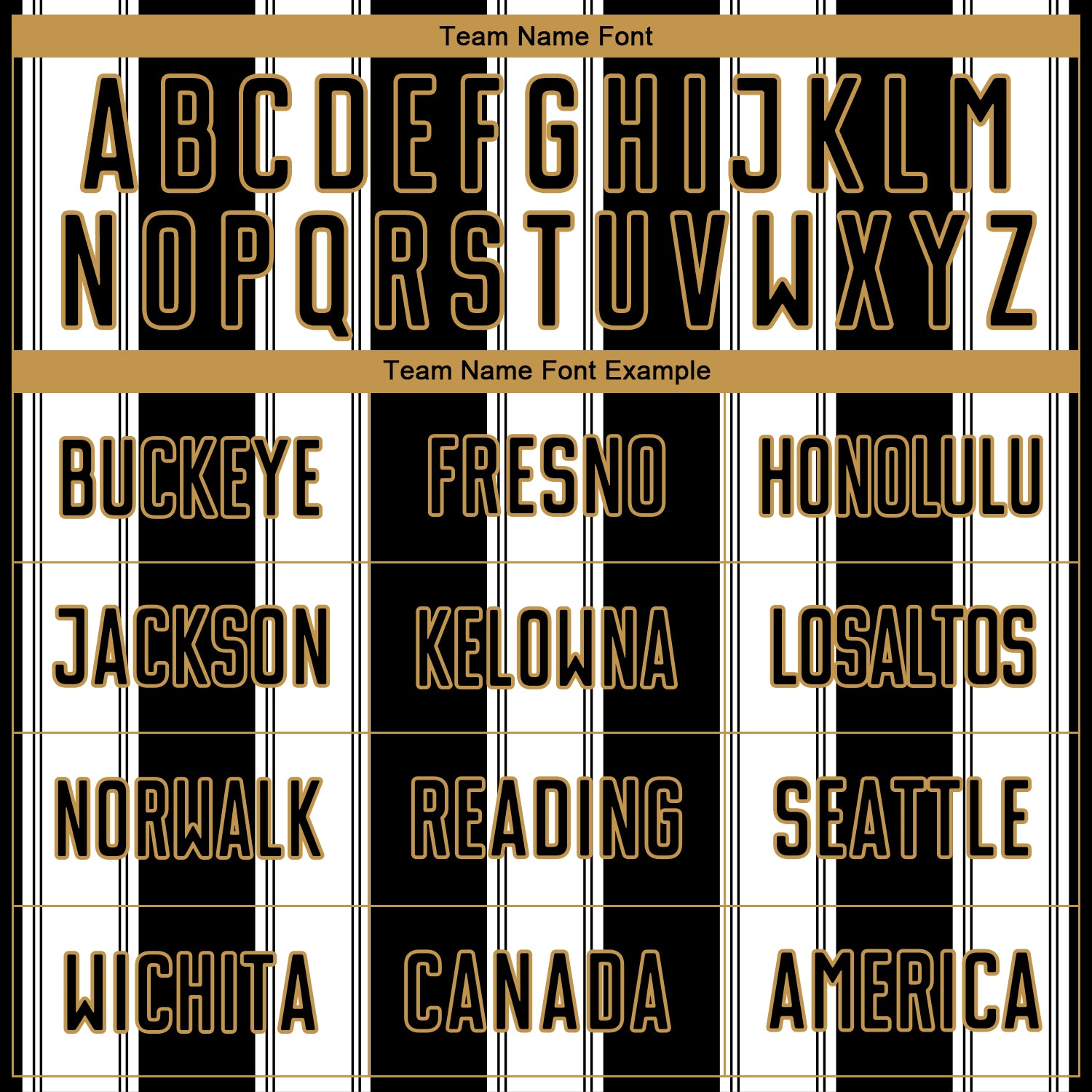 Custom Black White-Old Gold Line Sublimation Soccer Uniform Jersey