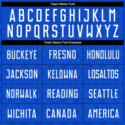 Custom Thunder Blue Black Geometric Shapes Sublimation Soccer Uniform Jersey