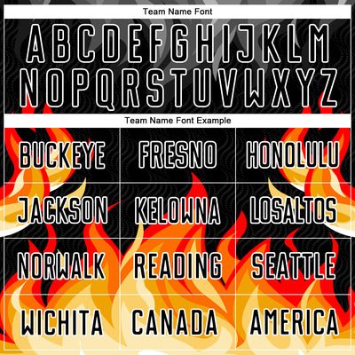 Custom Black Gray Red-Gold Flame Sublimation Soccer Uniform Jersey