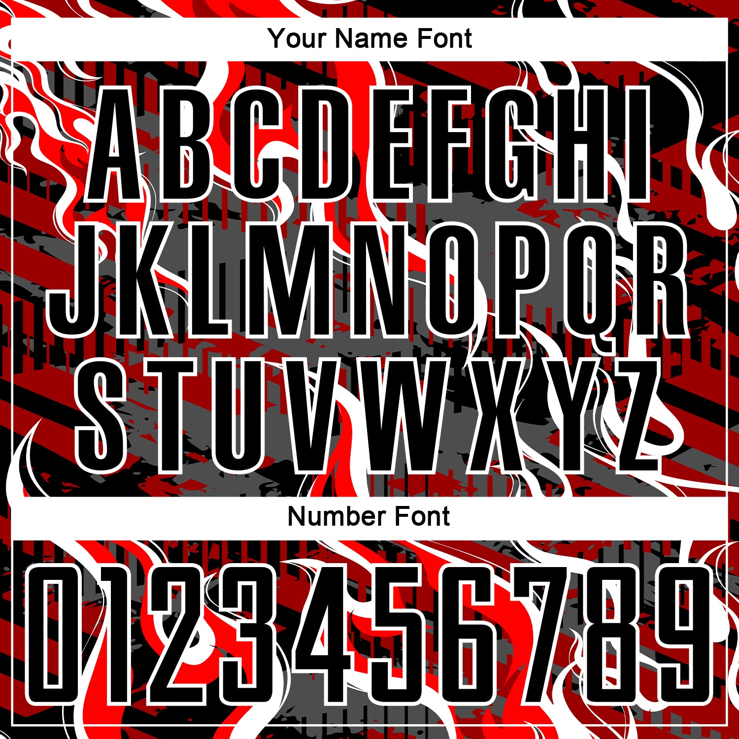 Custom Black Red-White Flame Sublimation Soccer Uniform Jersey