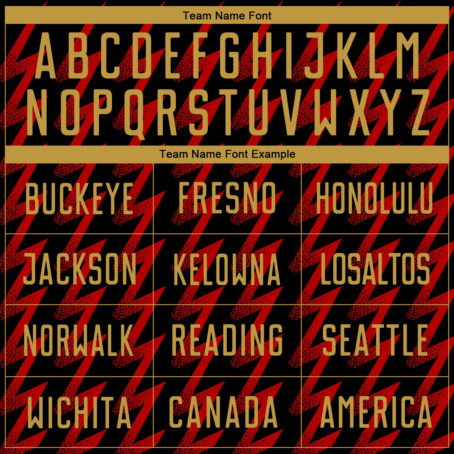 Custom Black Old Gold-Red Zigzag Shape Sublimation Soccer Uniform Jersey