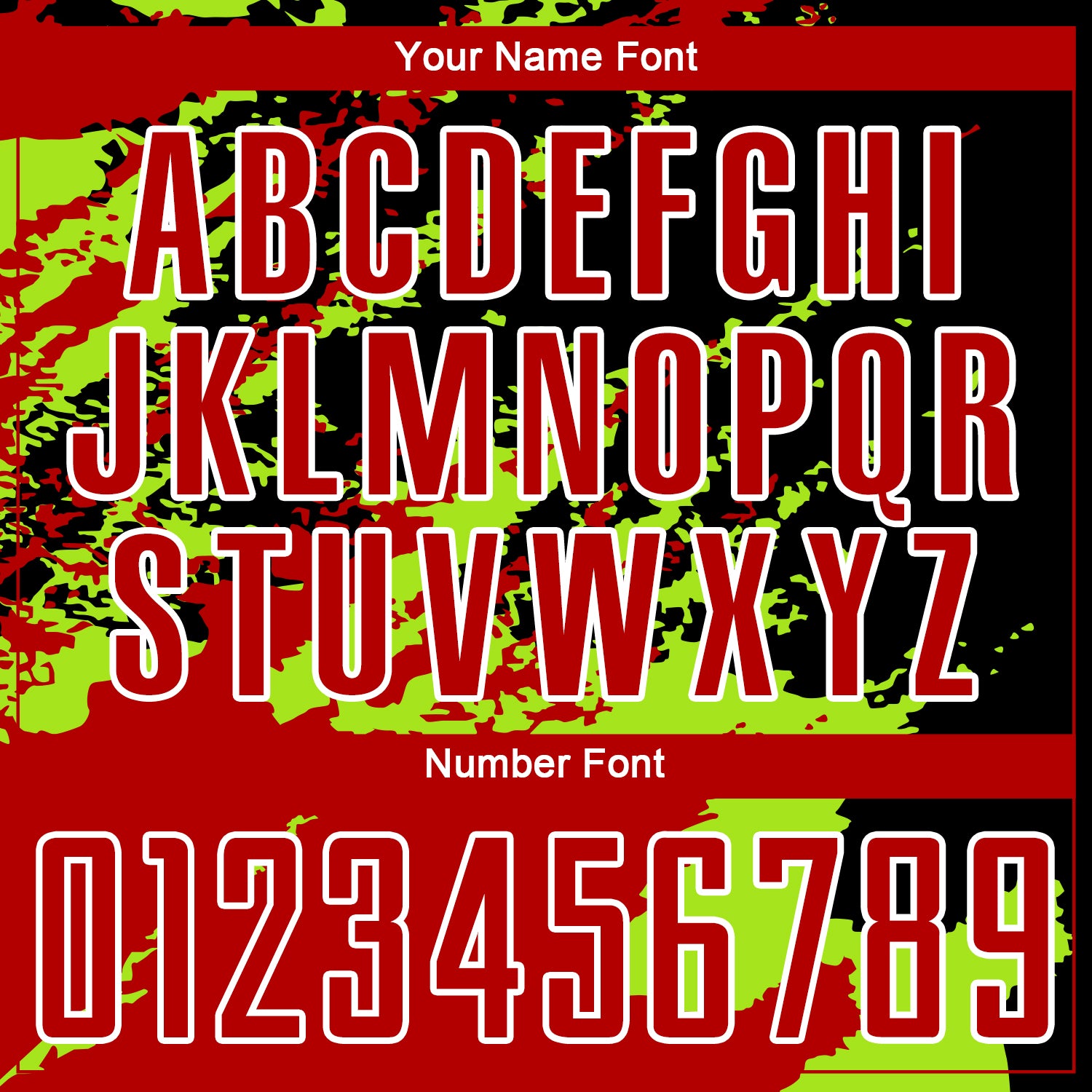 Custom Black Red-Neon Green Abstract Fragment Art Splash Sublimation Soccer Uniform Jersey