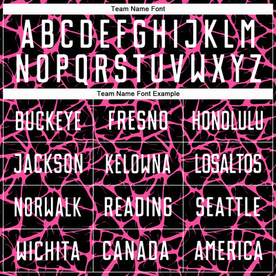 Custom Black White-Pink Abstract Network Splash Sublimation Soccer Uniform Jersey