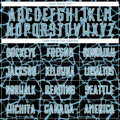 Custom Black Shadow Blue-White Abstract Network Splash Sublimation Soccer Uniform Jersey