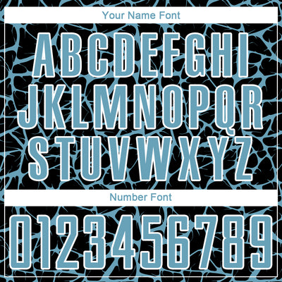 Custom Black Shadow Blue-White Abstract Network Splash Sublimation Soccer Uniform Jersey