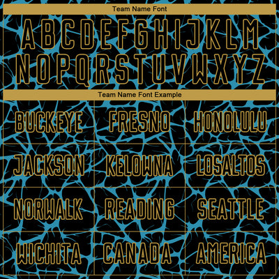 Custom Black Panther Blue-Old Gold Abstract Network Splash Sublimation Soccer Uniform Jersey