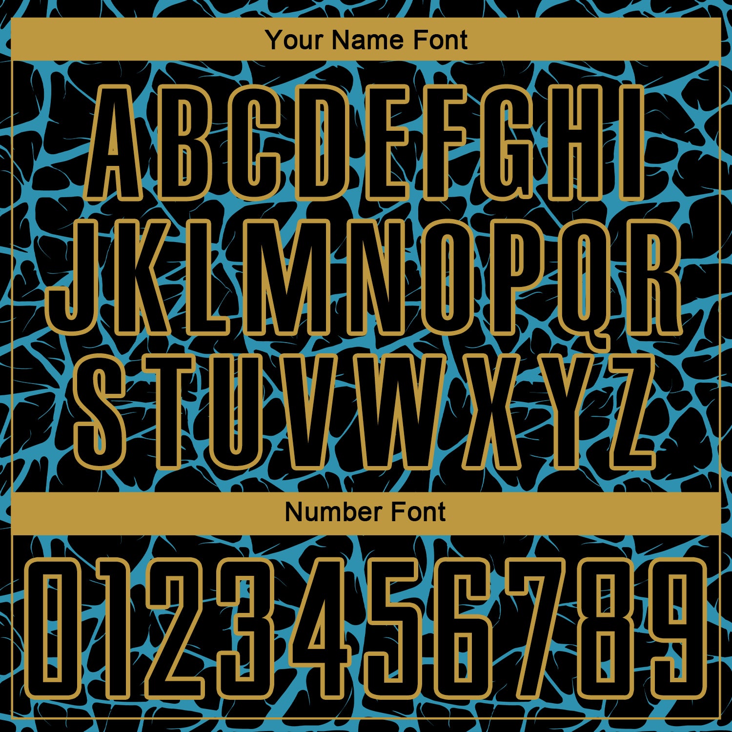 Custom Black Panther Blue-Old Gold Abstract Network Splash Sublimation Soccer Uniform Jersey