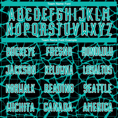 Custom Black Aqua-White Abstract Network Splash Sublimation Soccer Uniform Jersey