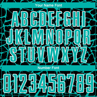 Custom Black Aqua-White Abstract Network Splash Sublimation Soccer Uniform Jersey