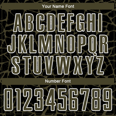 Custom Black Olive-White Abstract Network Splash Sublimation Soccer Uniform Jersey