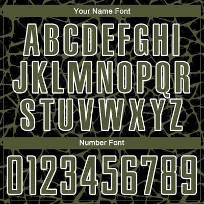 Custom Black Olive-White Abstract Network Splash Sublimation Soccer Uniform Jersey